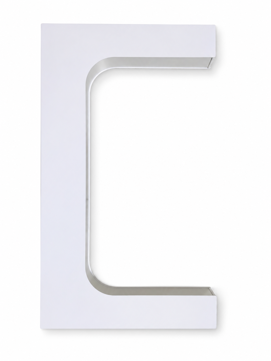Clean product view of the empty Arctic White Beacon 01 frame